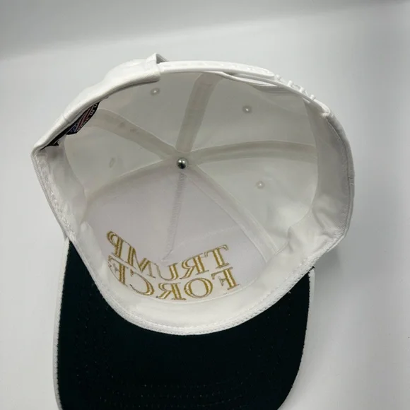 Extremely Rare Cali-Fame Trump Force Captain Logo White Trucker Hat Cap One Size